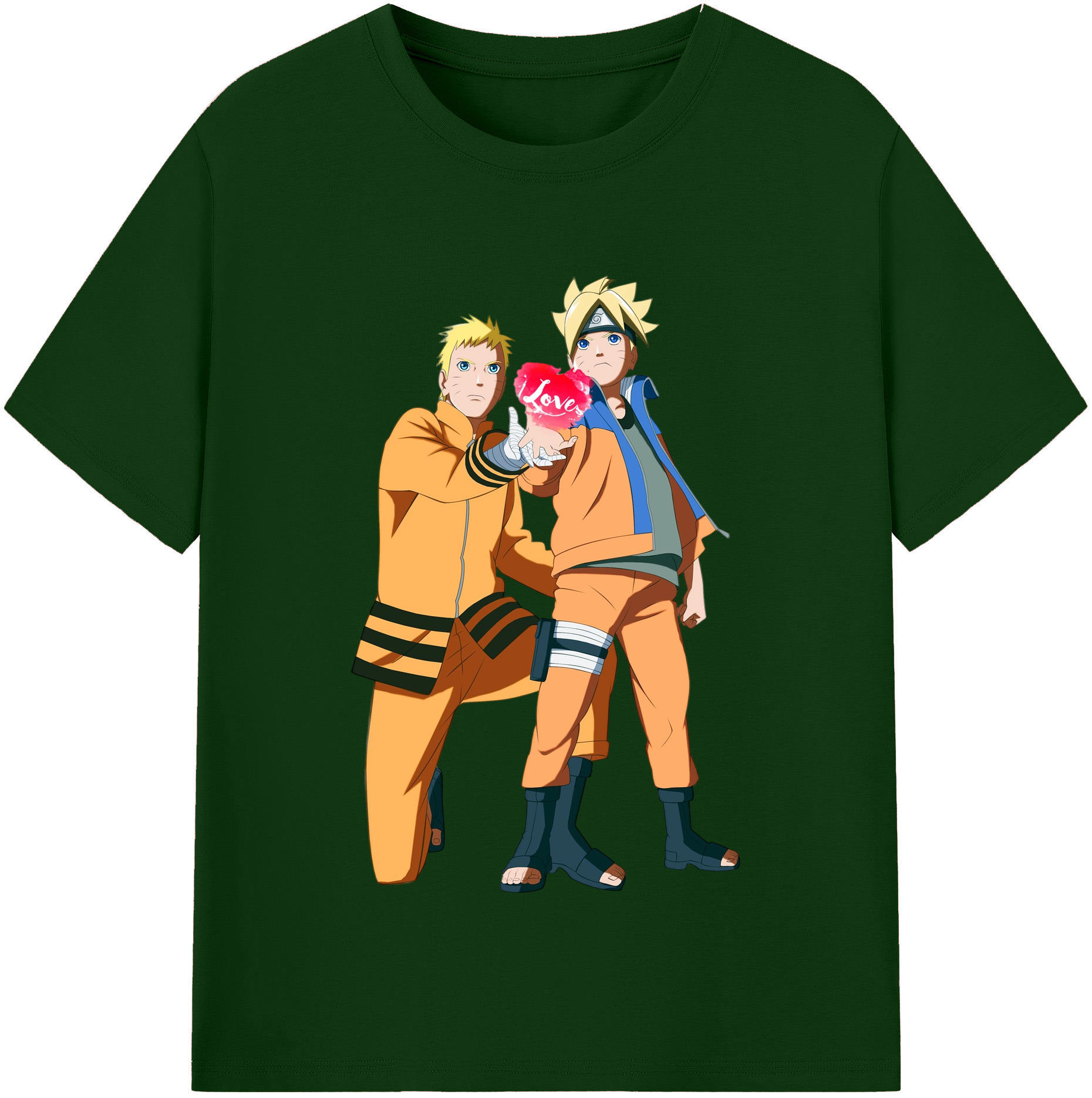 （画像用） NARUTO -ナルト- うずまき ボルト Uzumaki Boruto 綿100％半袖Tシャツ（フロントプリント）